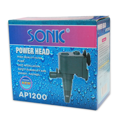 Sonic AP1200 Filter Water Pump for medium tank, fountain, Max Flow 600 L/H