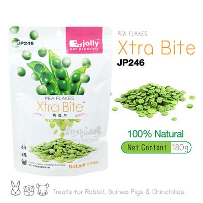Jolly Xtra Bite Pea Flakes - Treats for rabbits, guinea pigs and chinchilla (180g) (JP246)