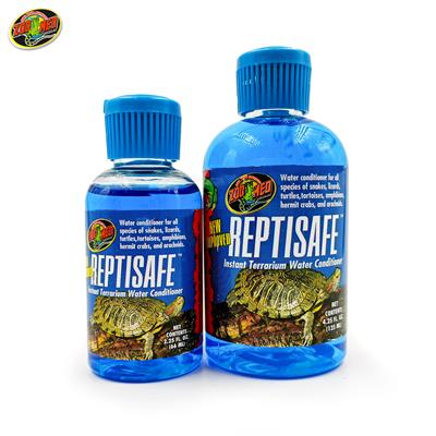 ZOO MED ReptiSafe instant terrarium water conditioner. Great for reptile water bowls and water systems