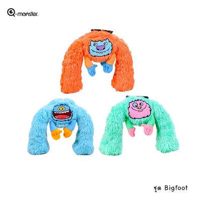 Q-monster Bigfoot - doll toy for medium and big size dog, fluffy and squeak, dog can play and sleep with them as a pillow